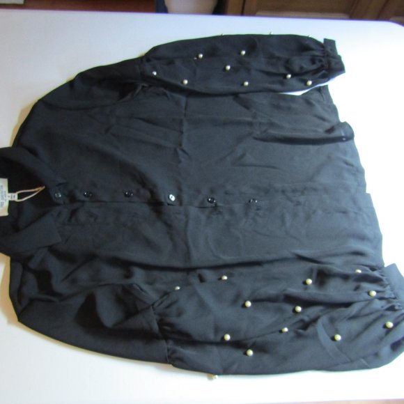 Free Generation Los Angeles Embellish Pearl Blouse - Picture 6 of 10